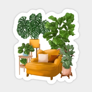 House plants collection 40.9 Sticker